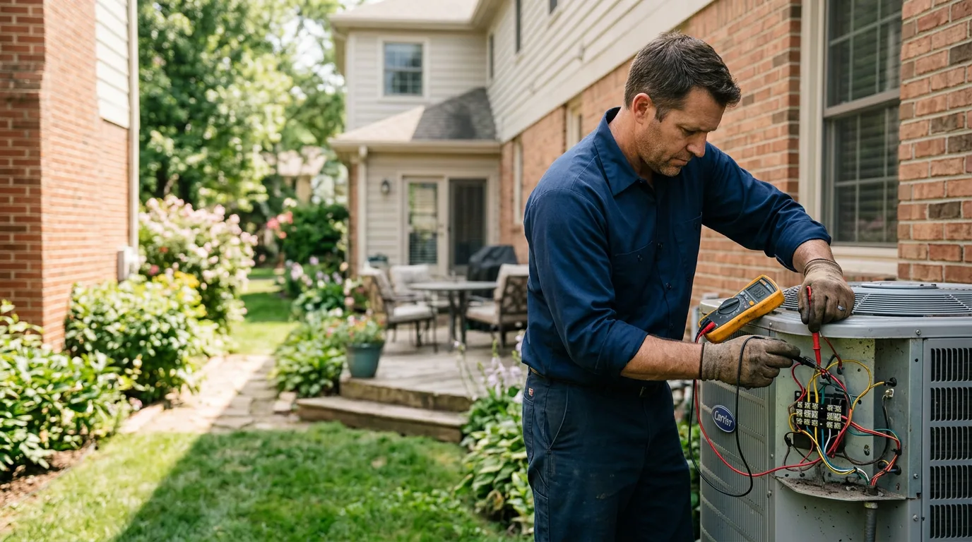 HVAC technician working near Fairview, WV